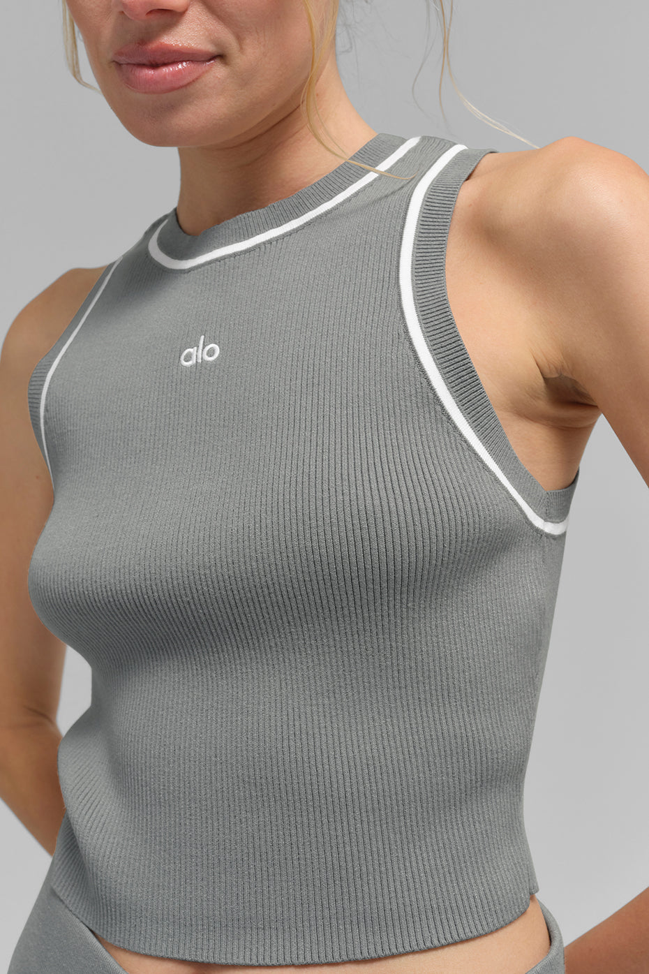 Débardeur - côtelé en tricot Highline Cropped Tank "new" "rupture de stock"