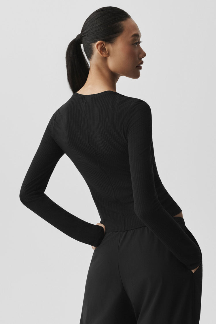 t-shirt Ribbed long-sleeve "new"