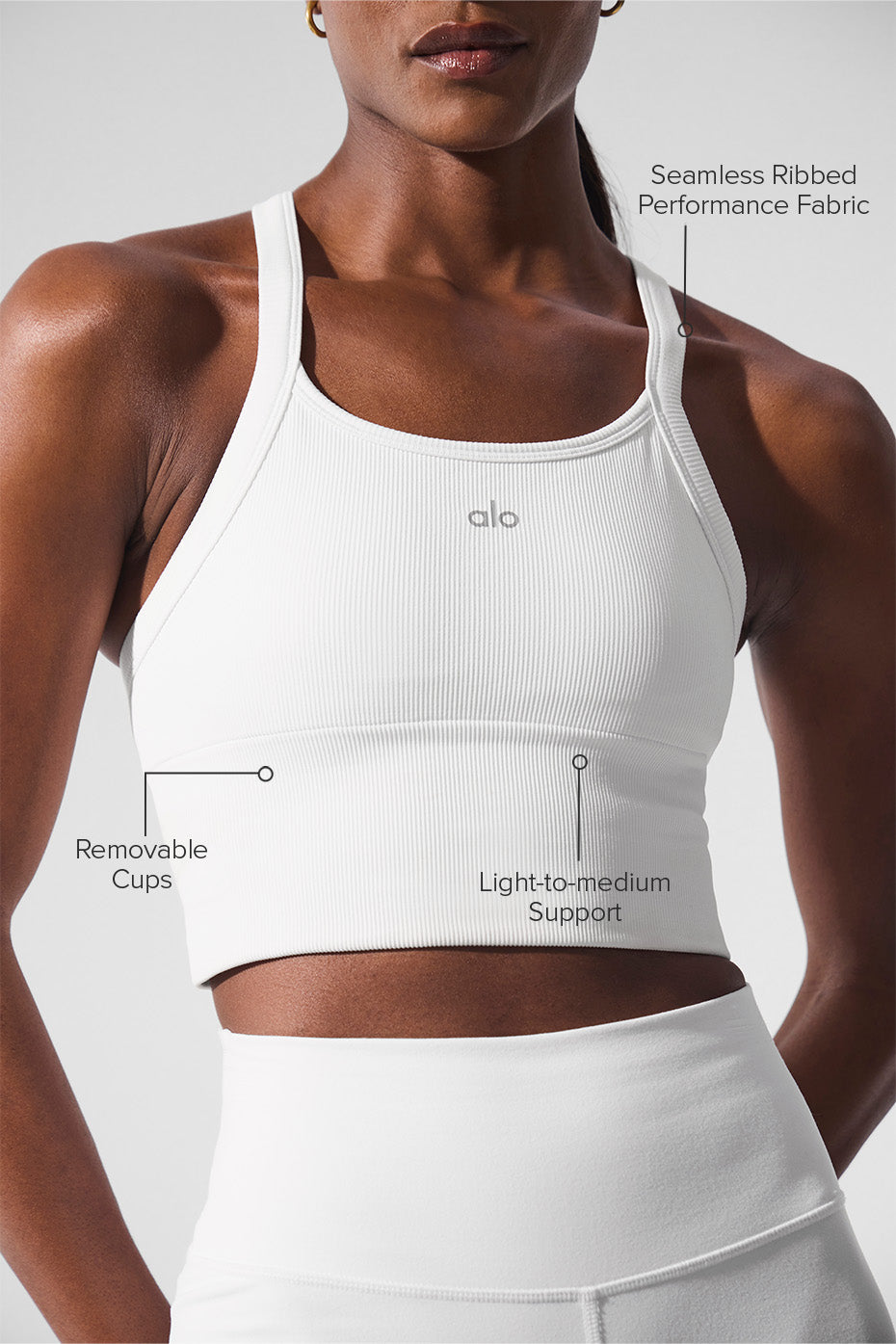 Favorite seamless ribbed bra tank top