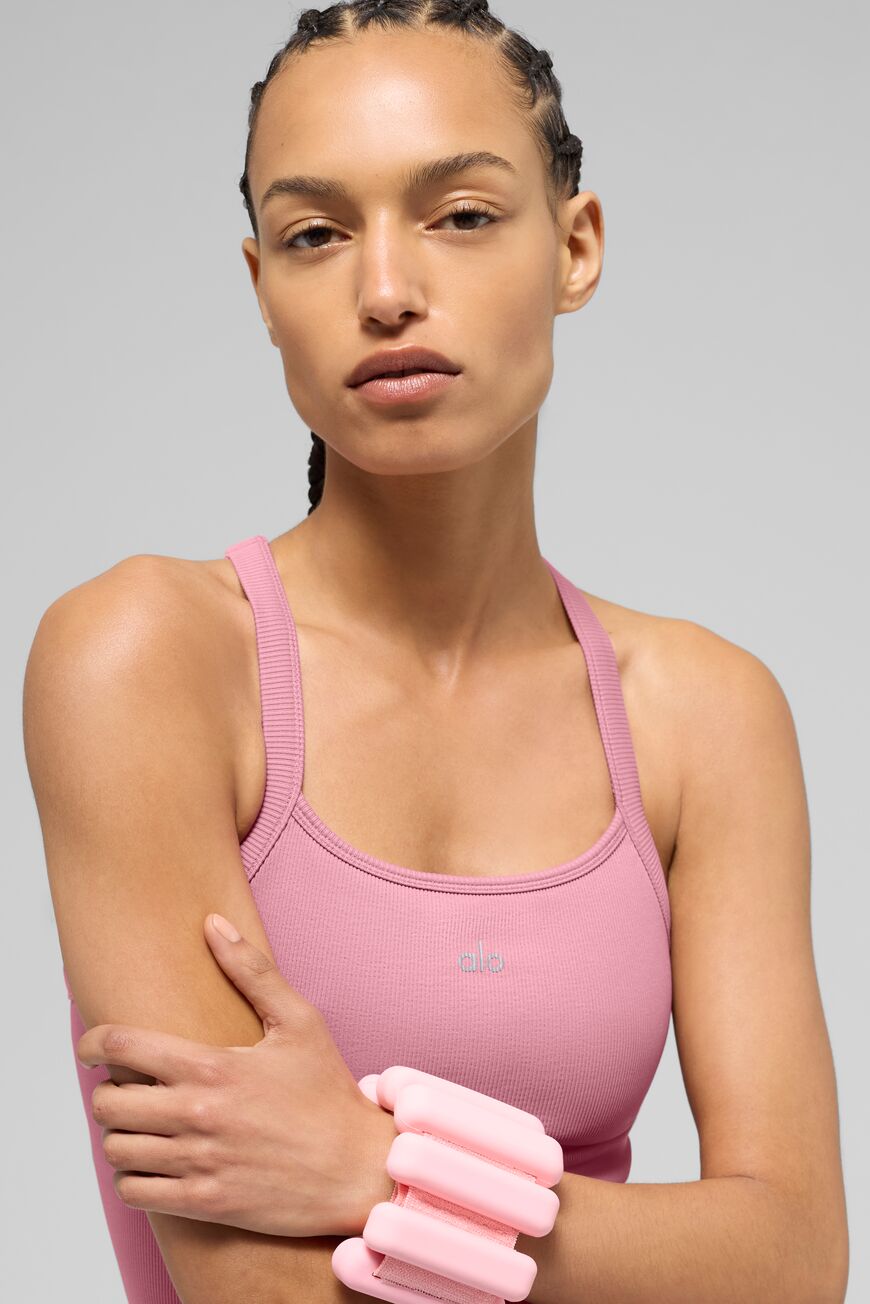 Débardeur soutien-gorge- côtelé sans coutures